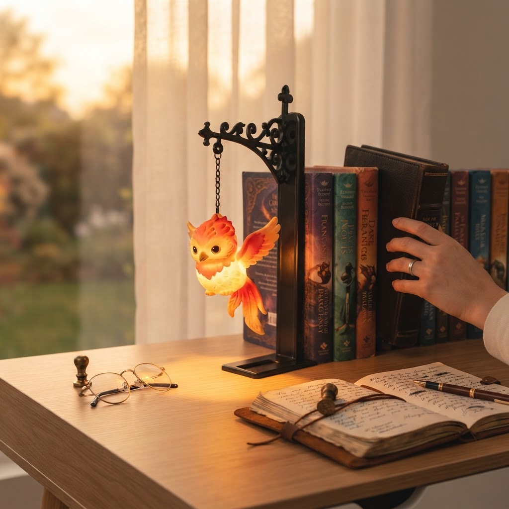 Serre-livres Hibou Lumineux